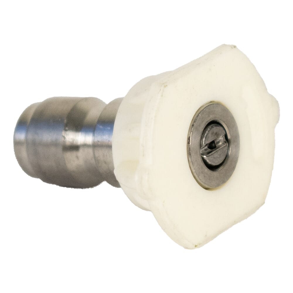 Quick Connect Washing Nozzle, 40 Degree, 4.0 Orifice, White