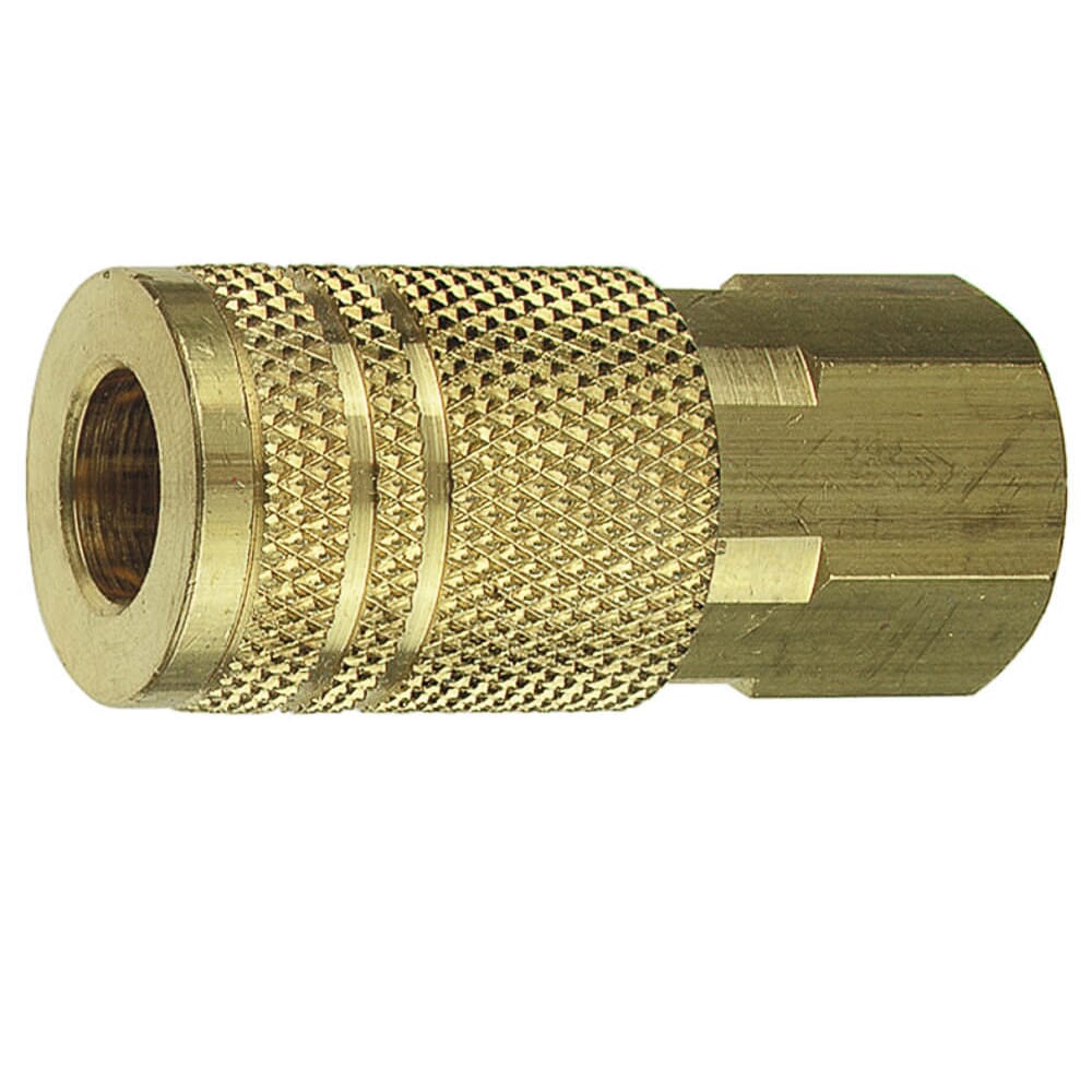 Ind/Milton Style Coupler, 1/4 in x 1/4 in FNPT