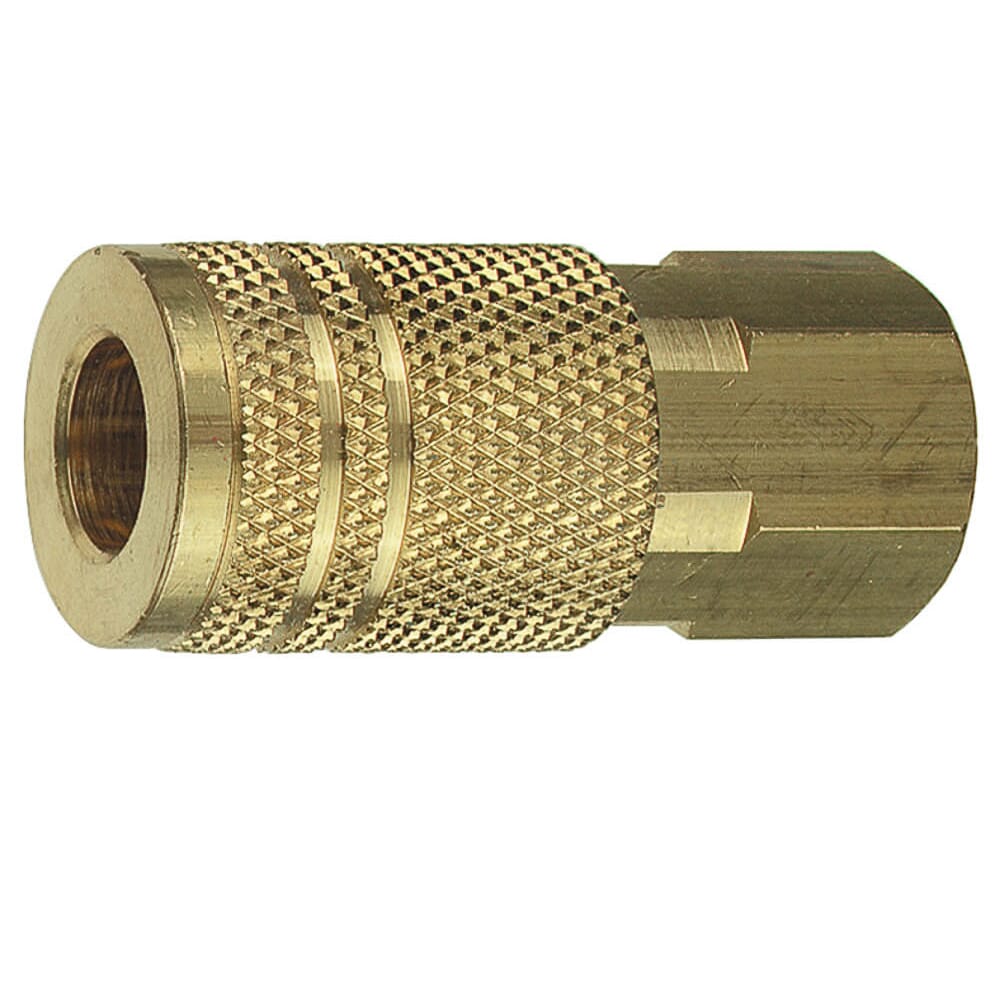 Ind/Milton Style Coupler, 1/4 in x 3/8 in FNPT