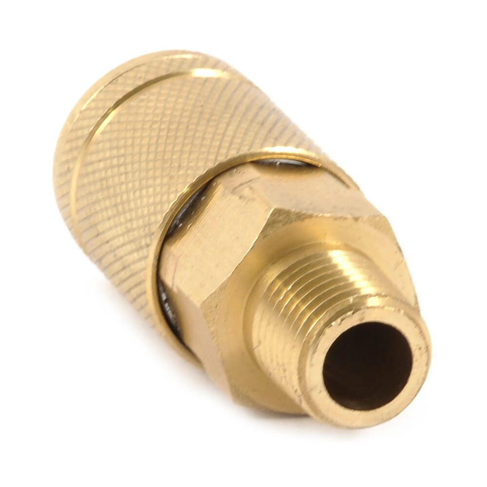 Tru-Flate Style Coupler, 1/4 in x 1/4 in MNPT