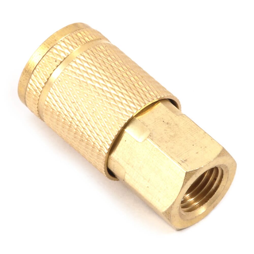 Tru-Flate Style Coupler, 1/4 in x 1/4 in FNPT