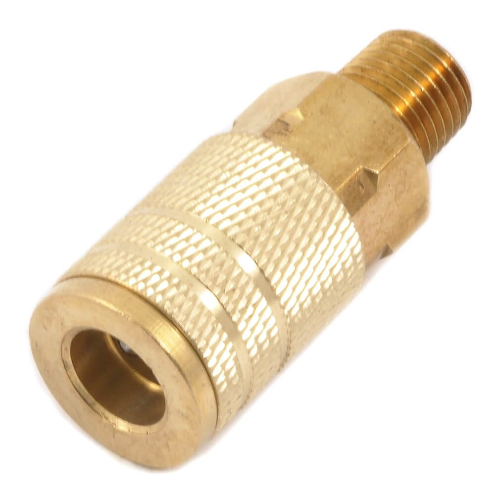 Industrial/Milton Style Coupler, 1/4 in x 1/4 in MNPT