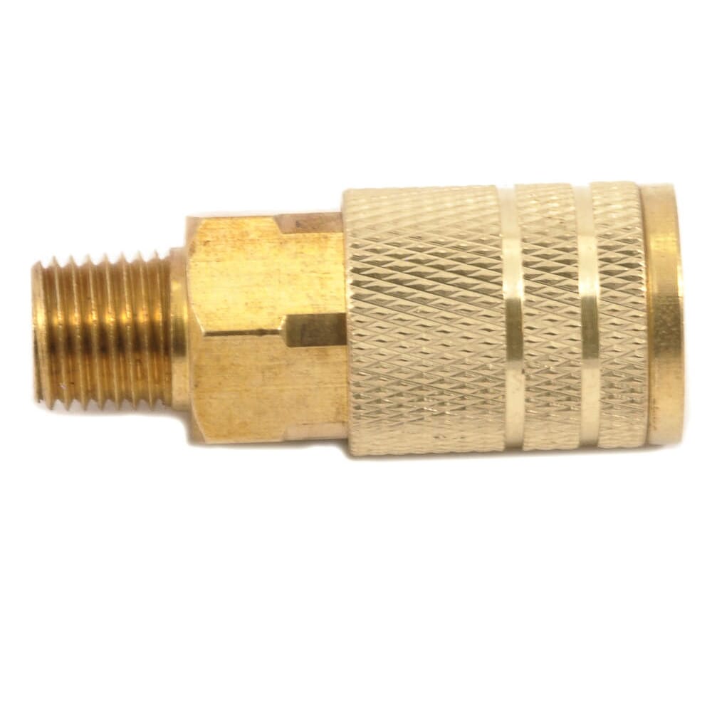 Industrial/Milton Style Coupler, 1/4 in x 1/4 in MNPT