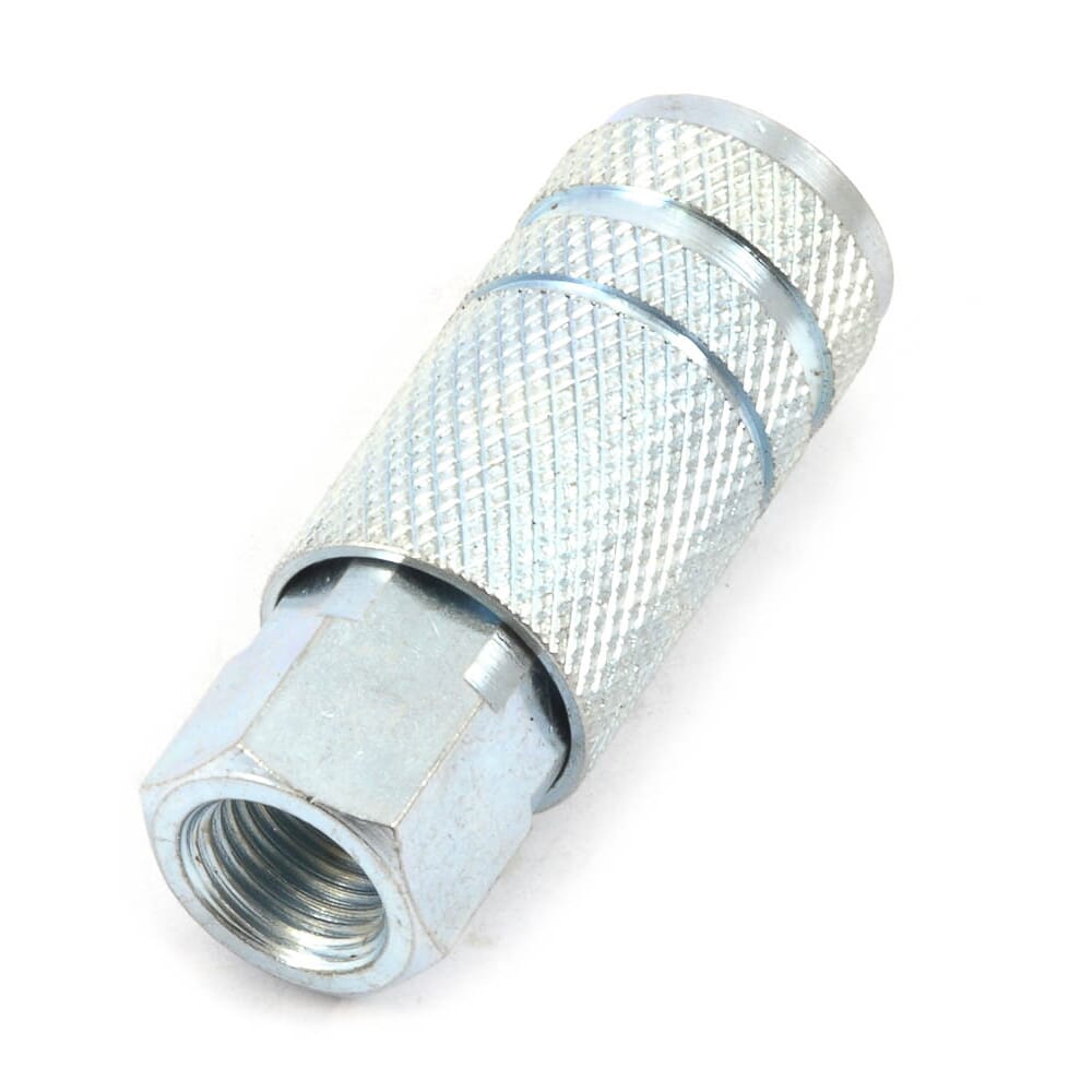 Lincoln Style Coupler, 1/4 in x 1/4 in FNPT