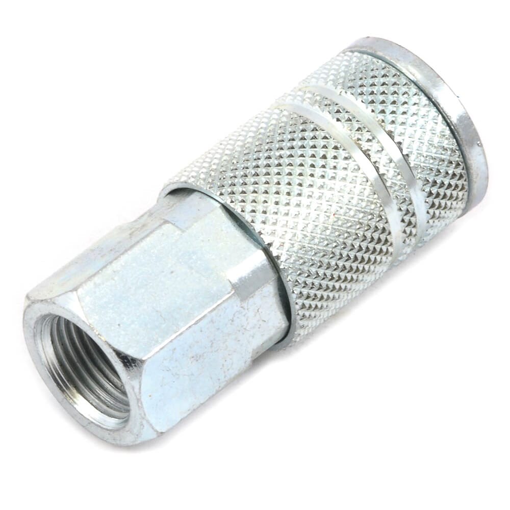 Industrial/Milton Style Coupler, 3/8 in x 3/8 in FNPT