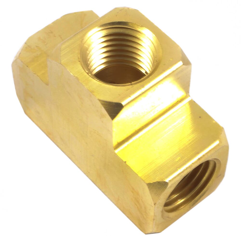 Brass Tee, 1/4 in NPT
