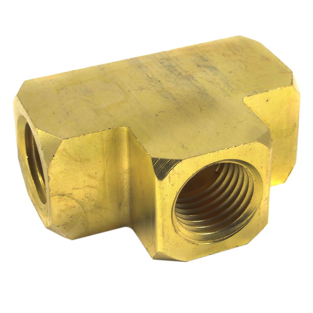 Brass Tee, 1/4 in NPT