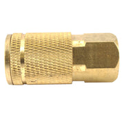 Tru-Flate Style Coupler, 1/4 in x 3/8 in FNPT