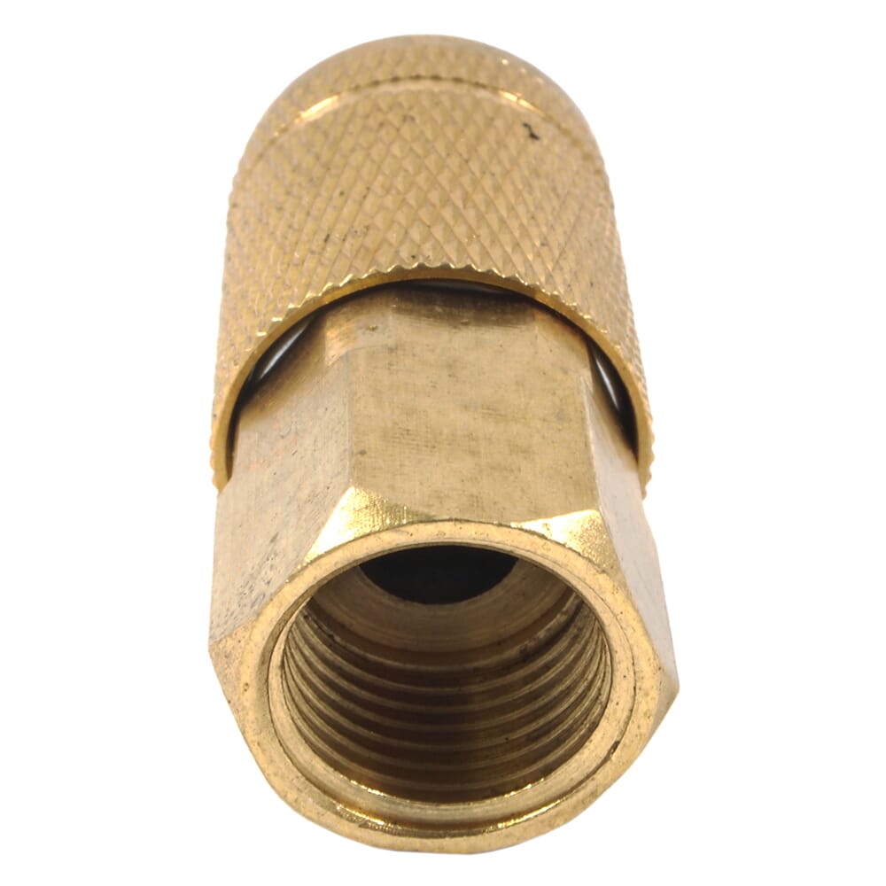 Tru-Flate Style Coupler, 1/4 in x 3/8 in FNPT