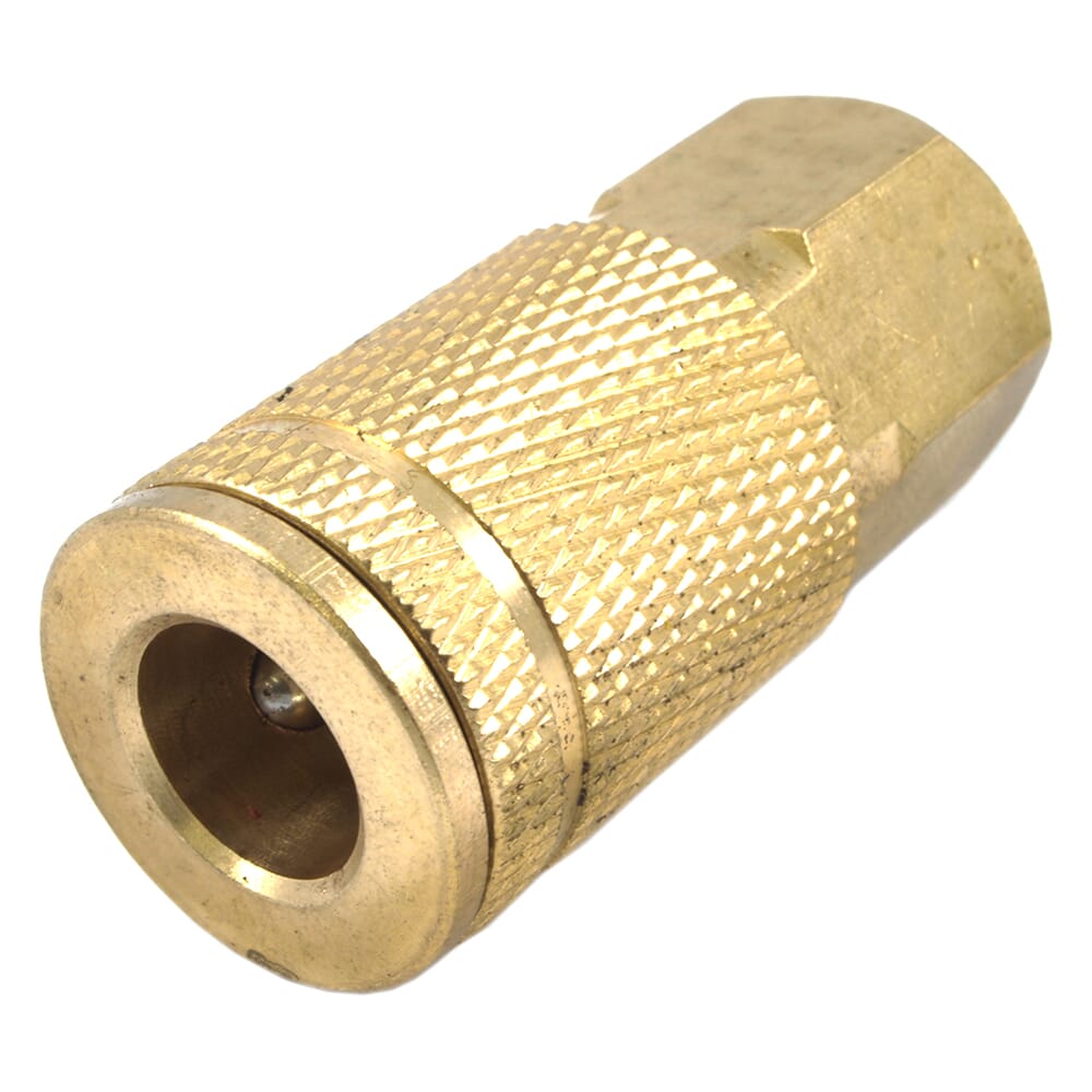 Tru-Flate Style Coupler, 1/4 in x 3/8 in FNPT