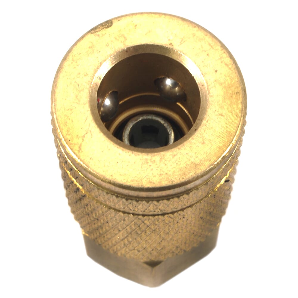 Tru-Flate Style Coupler, 1/4 in x 3/8 in FNPT