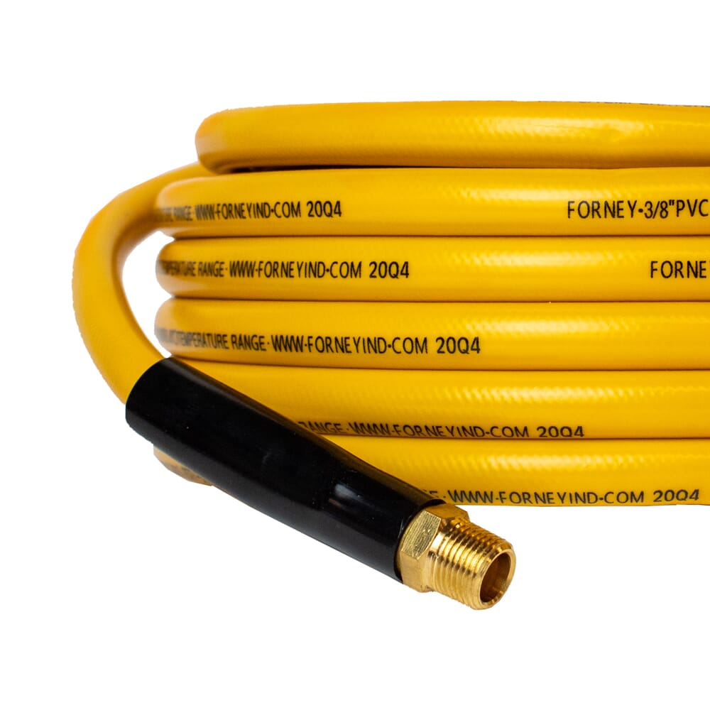 PVC Air Hose, Yellow, 3/8 in x 50ft