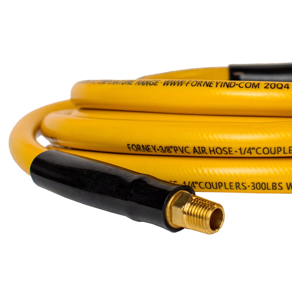 PVC Air Hose, Yellow, 3/8 in x 25ft
