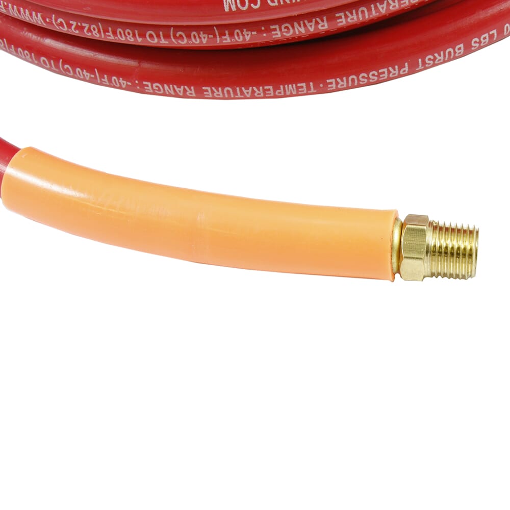 Air Hose, Red Rubber, 1/4 in x 25ft