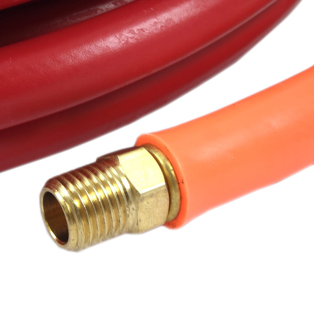 Air Hose, Red Rubber, 1/4 in x 50ft