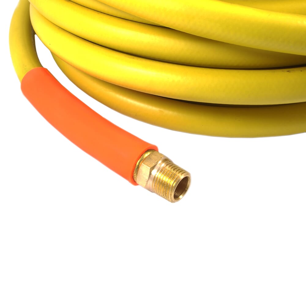Air Hose, Yellow Rubber, 3/8 in x 50ft