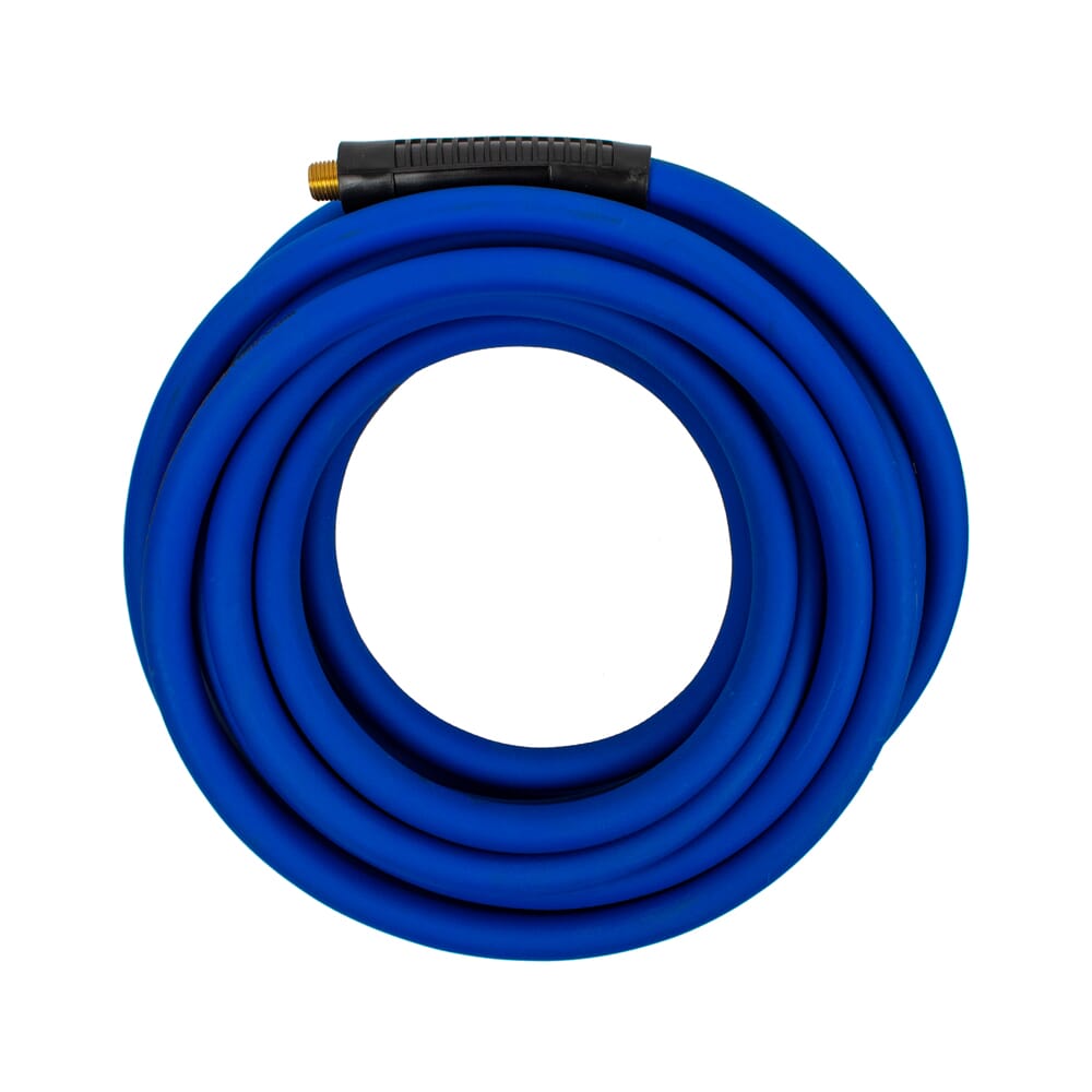 3/8 in x 25ft Hybrid (Blue) Air Hose with 1/4 in MNPT Fittings