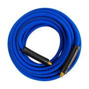 1/4 in x 50ft Hybrid (Blue) Air Hose with 1/4 in MNPT Fittings