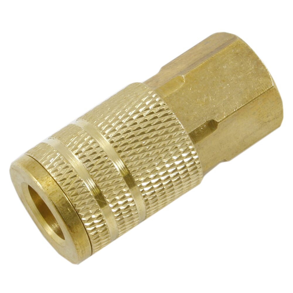 Ind/Milton Style Coupler, 1/4 in x 3/8 in FNPT