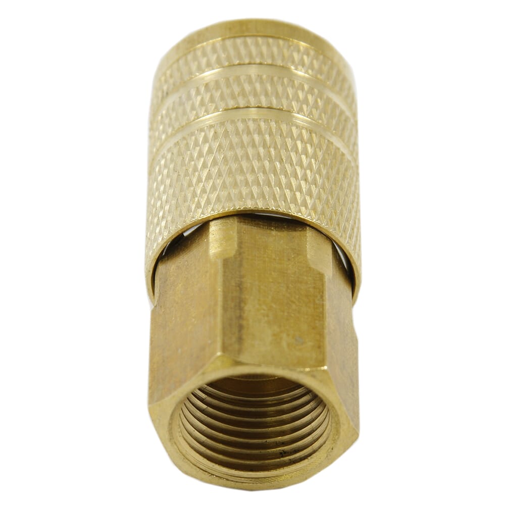 Ind/Milton Style Coupler, 1/4 in x 3/8 in FNPT