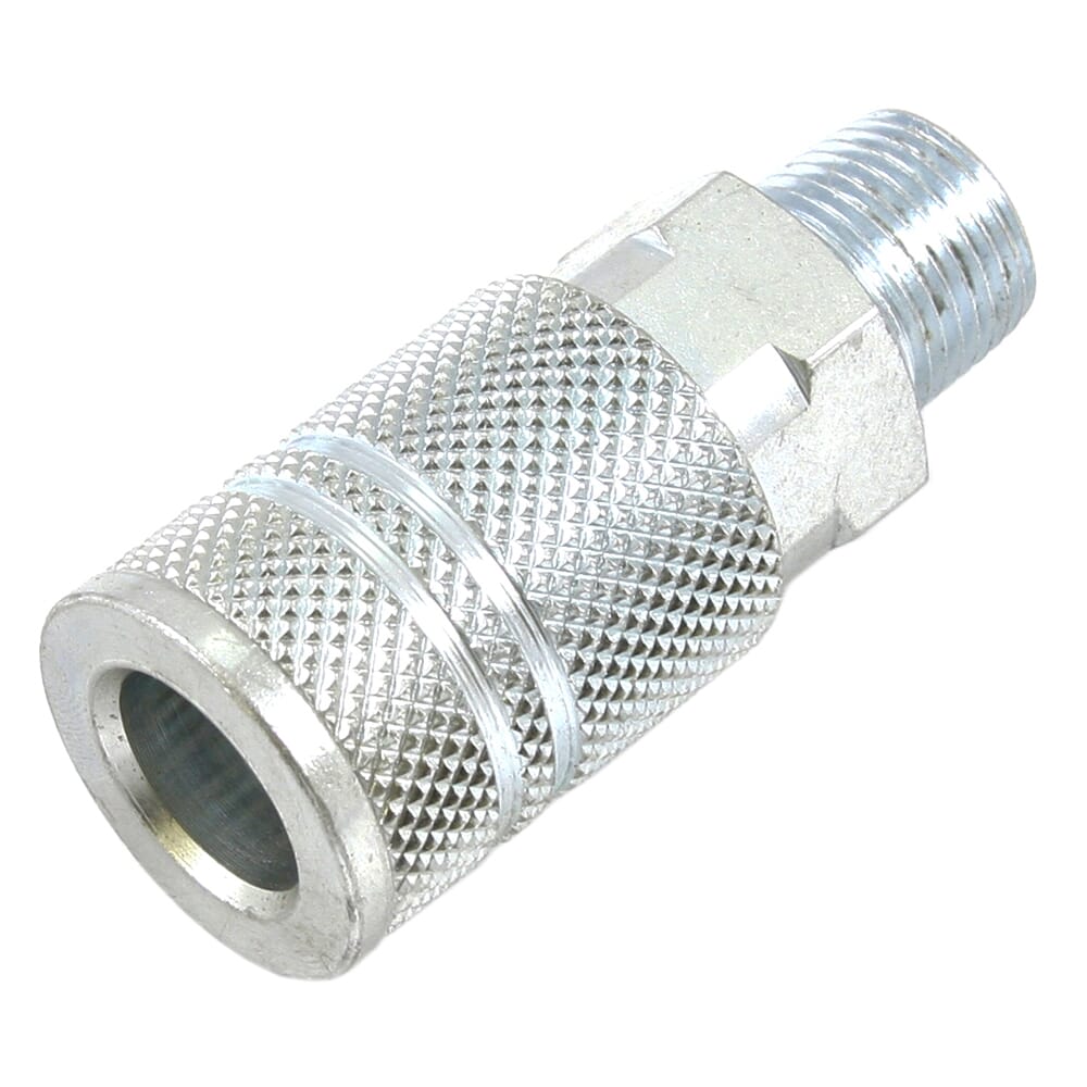 Ind/Milton Style Coupler, 3/8 in x 3/8 in MNPT