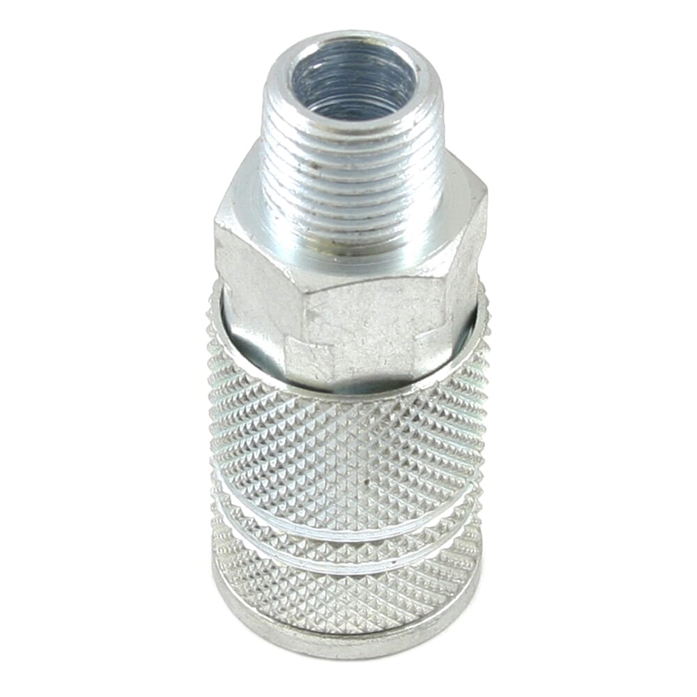 Ind/Milton Style Coupler, 3/8 in x 3/8 in MNPT
