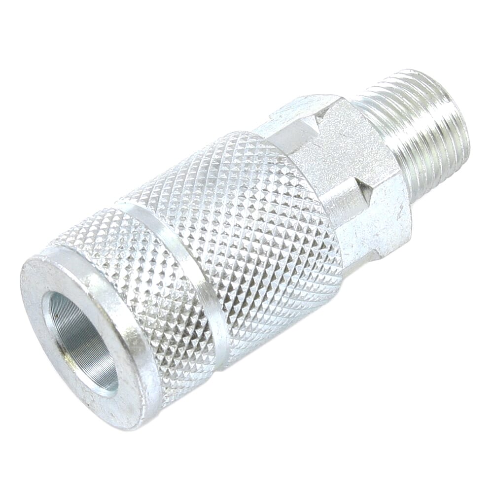 Tru-Flate Style Coupler, 3/8 in x 3/8 in MNPT