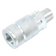 Tru-Flate Style Coupler, 3/8 in x 3/8 in MNPT