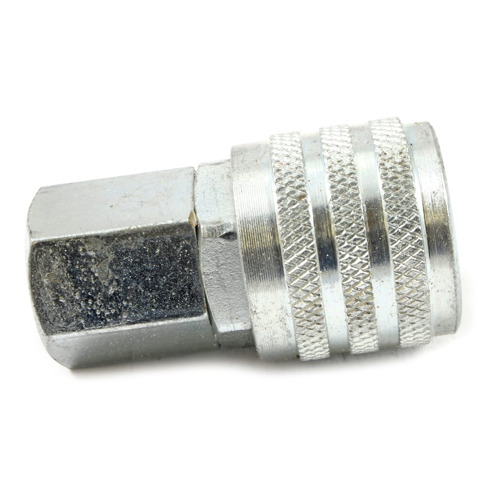 Ind/Milton Style Push Coupler, 1/4 in x 1/4 in FNPT