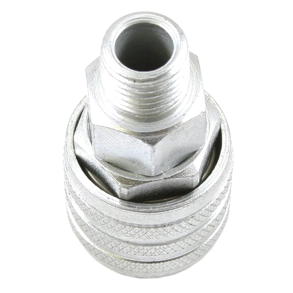 Ind/Milton Style Push Coupler, 1/4 in x 1/4 in MNPT