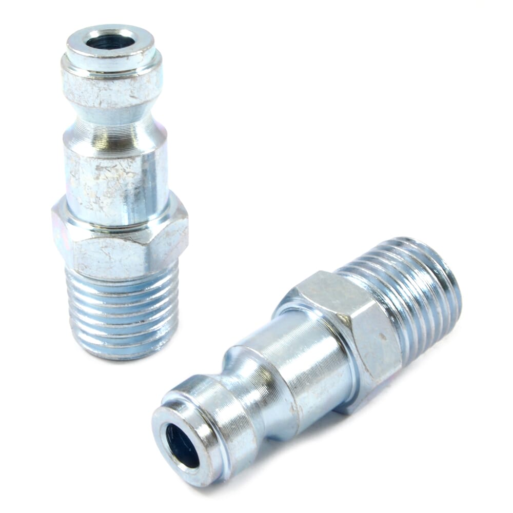 Tru-Flate Style Plug, 1/4 in x 1/4 in MNPT, 2-Pack