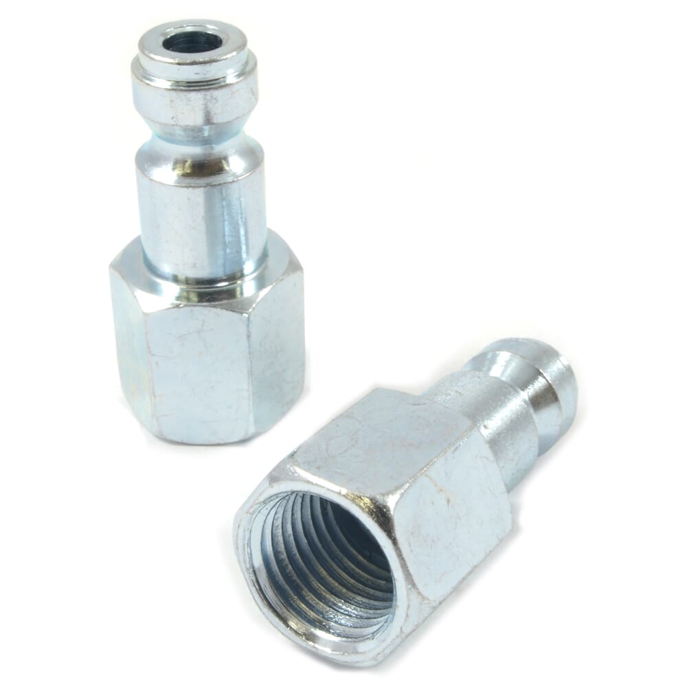 Tru-Flate Style Plug, 1/4 in x 1/4 in FNPT, 2-Pack