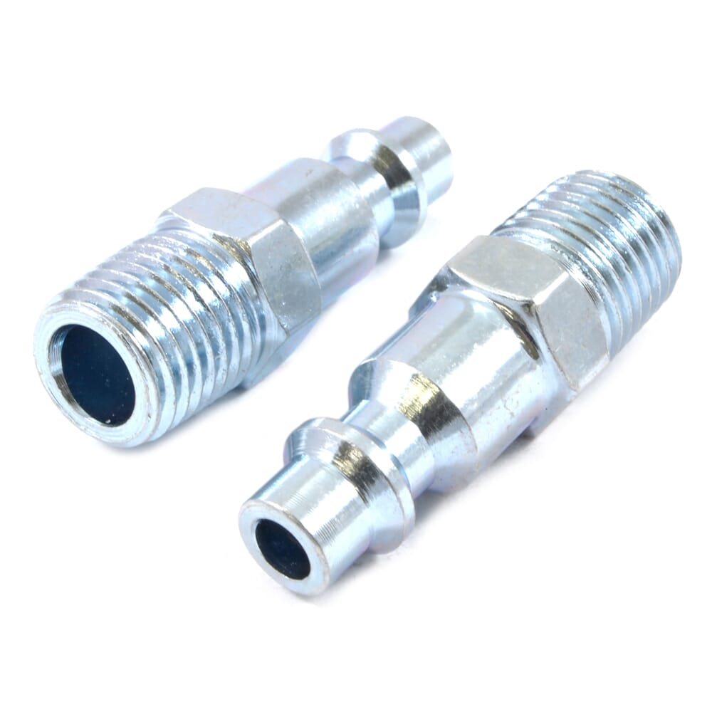 Industrial/Milton Style Plug, 1/4 in x 1/4 in MNPT (2-Pack)