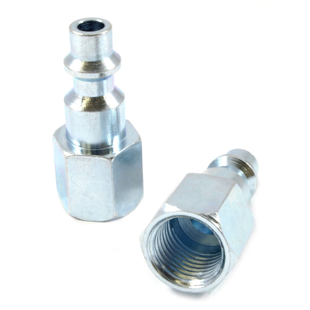 Industrial/Milton Style Plug, 1/4 in x 1/4 in FNPT (2-Pack)