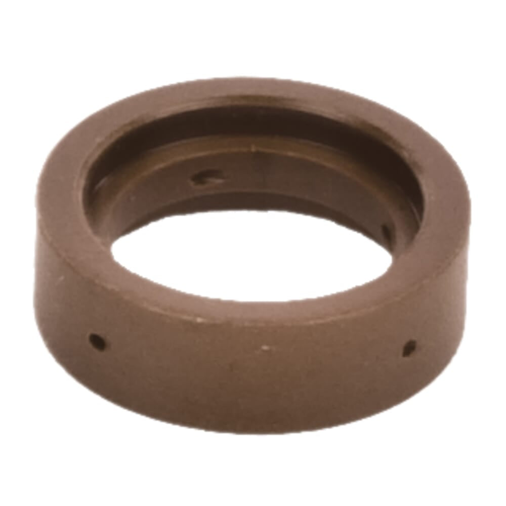 Forney Plasma Cutter Air Diffuser brown ceramic ring with two side air holes and open center bore plasma cutter consumable