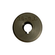 Forney Drive Roll V-Groove 30-35 steel disc stamped 0.8-.030 single V-groove center keyway slot MIG wire feed drive roll