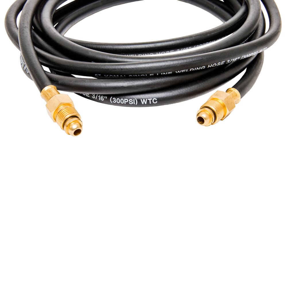 Gas Hose, 15ft x 5/8 in, Male-to-Male Connection