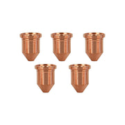 Forney Ignite Plasma Nozzle 5-Pack 65A copper bullet-tip nozzles with flanged collar set of five plasma nozzle