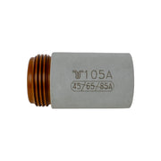 Forney Ignite Plasma Retaining Cap 105A gray ceramic cylinder with copper threaded end stamped T105A 45/65/85A