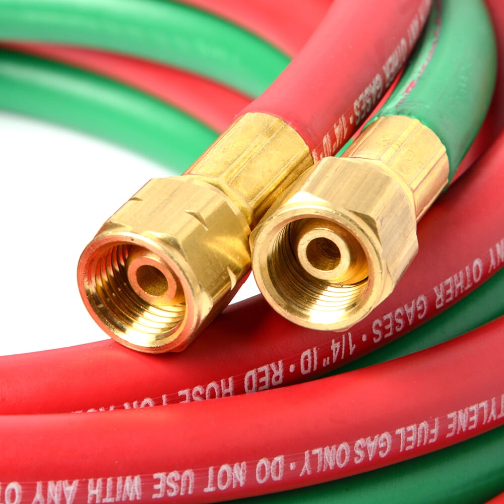 R-Grade Oxy-Acetylene Hose, 1/4 in x 25ft
