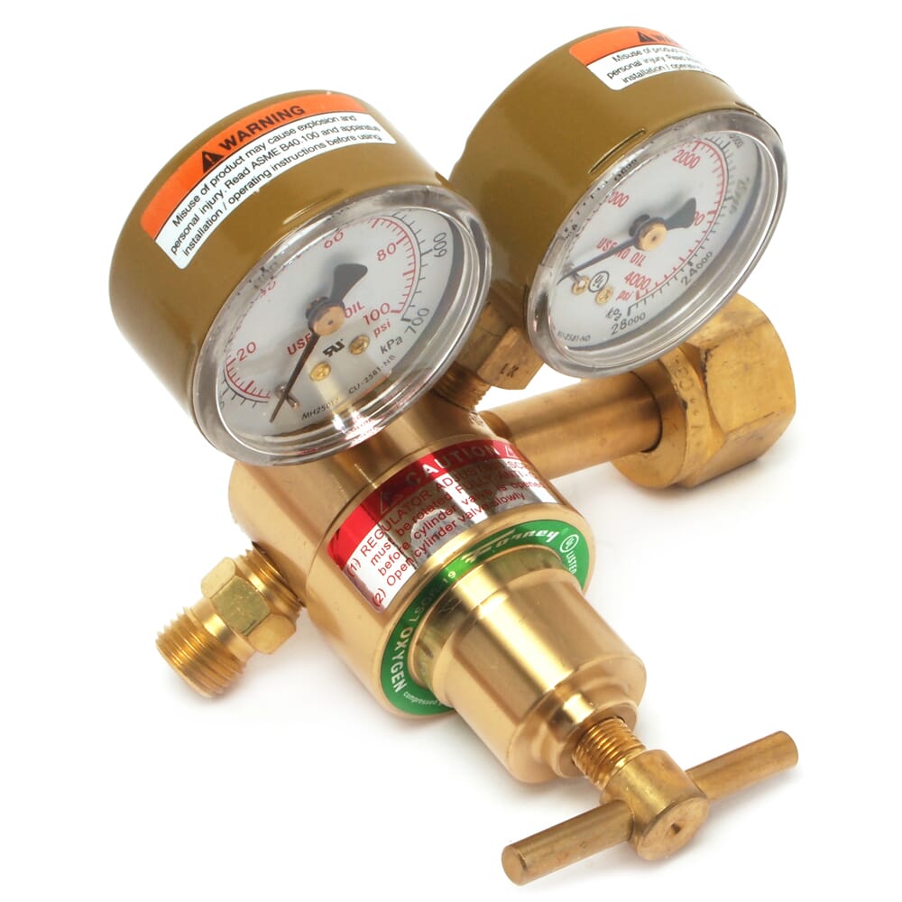 150 Series Oxygen Regulator, 1-1/2 in Side Mount