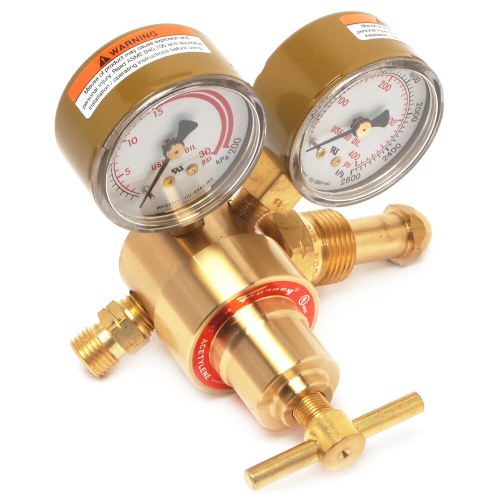 150 Series Acetylene Regulator, 1-1/2 in Side Mount