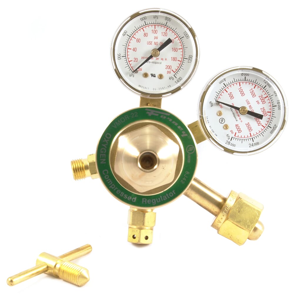 250 Series Oxygen Regulator, 2 in Side Mount