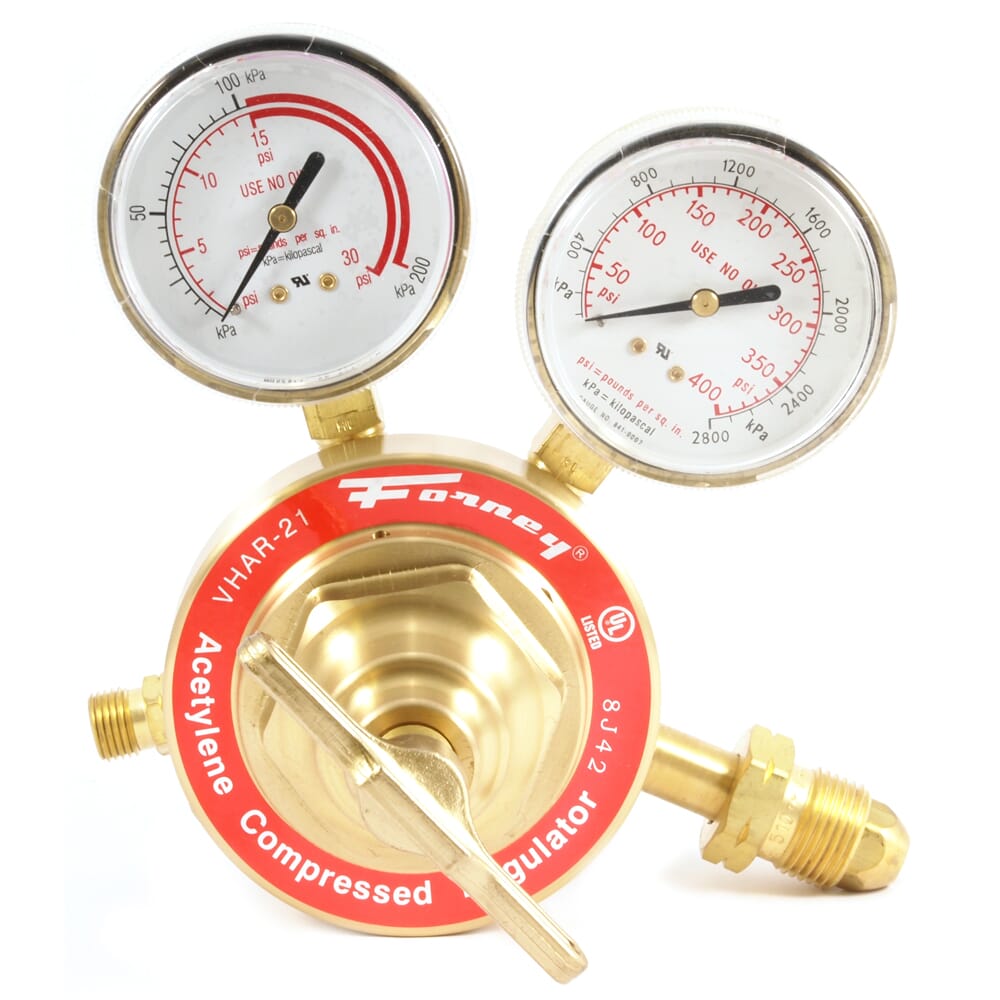 450 Series Acetylene Regulator, 2-1/2 in Side Mount