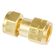 Forney CGA-520 to CGA-510 cylinder to regulator adapter, brass swivel nut body with engraved CGA550 marking
