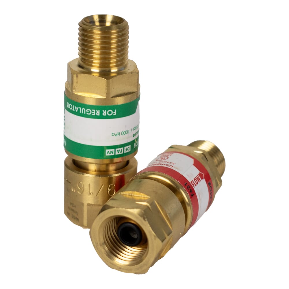 2-Pack Oxy-Fuel Gas Flashback Arrestors (Torch-to-Hose)