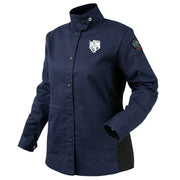 ANGELFIRE® WOMEN'S FR COTTON WELDING JACKET, NAVY & BLACK