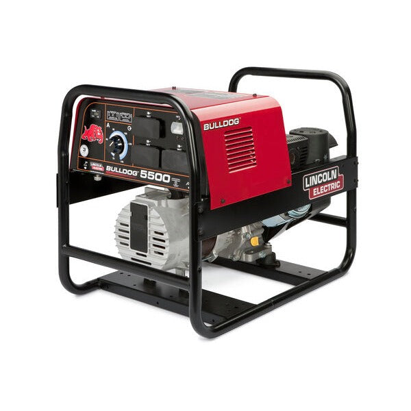Lincoln Electric Bulldog 5500 engine driven welder Kohler engine, open frame with control panel and outlets