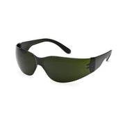 Lincoln Electric Starlite IR 5 welding safety glasses shade 5 green-tinted lens black wraparound frame