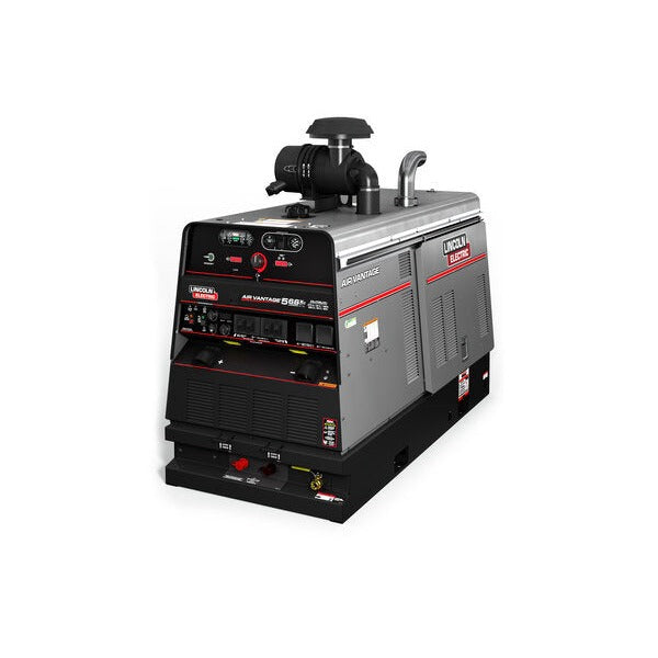 Lincoln Electric Air Vantage 566X Deutz Ready-Pak 3 welder-compressor combo, silver skid housing with control panel